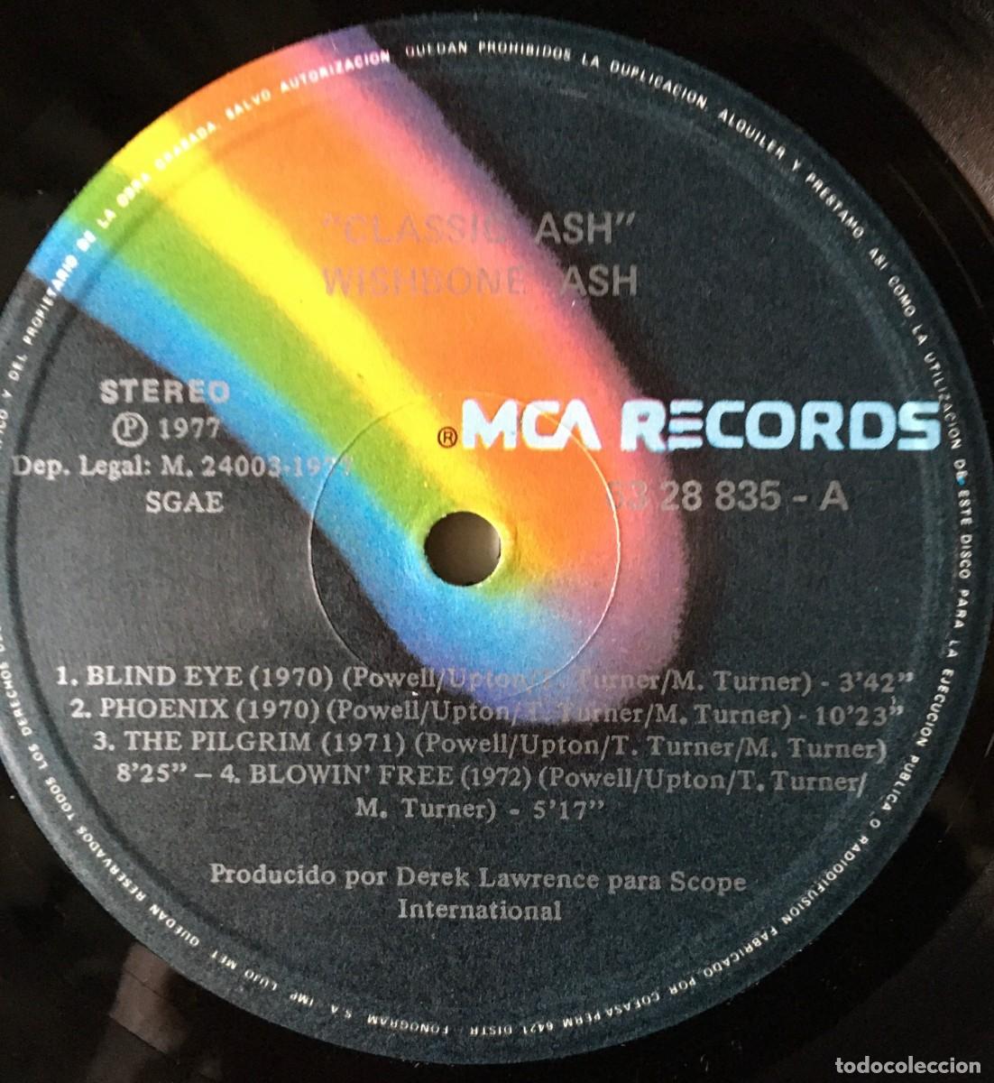 Discos de vinilo: WISHBONE ASH - CLASSIC ASH, LP edic 1977 - Foto 3