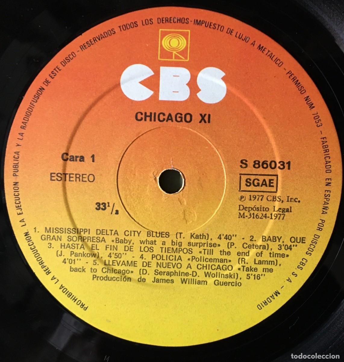 Discos de vinilo: CHICAGO - CHICAGO XI, LP edic Spain 1977 - Foto 3