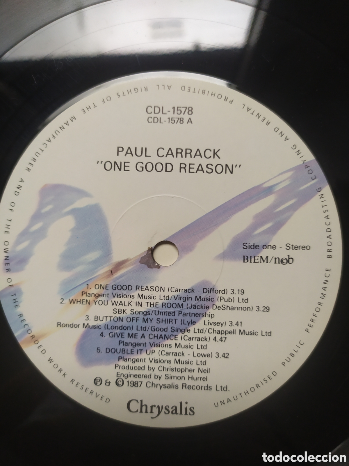 Discos de vinilo: Lp Paul Carrack.&nbsp;One Good Reason - Foto 3