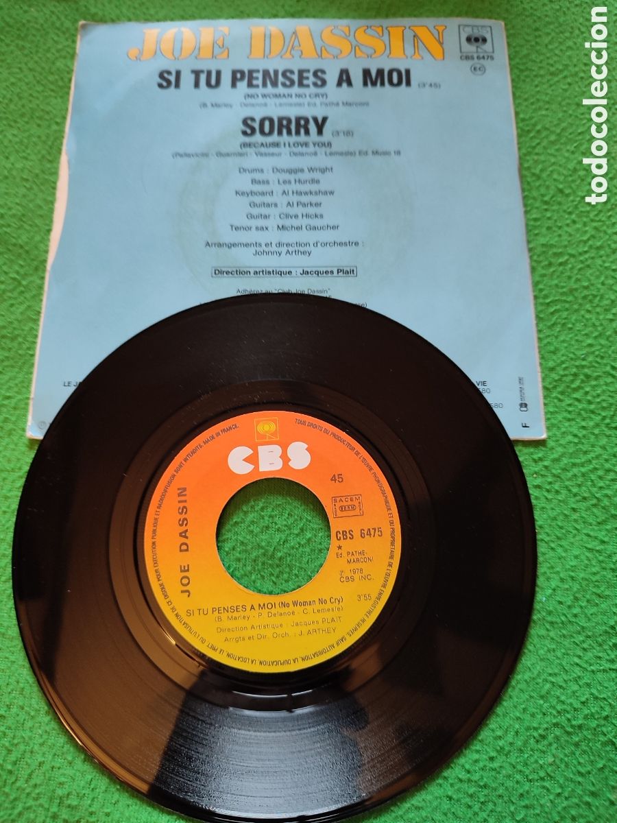 Discos de vinilo: Joe Dassin - Si t&uacute; penses a moi - Foto 2