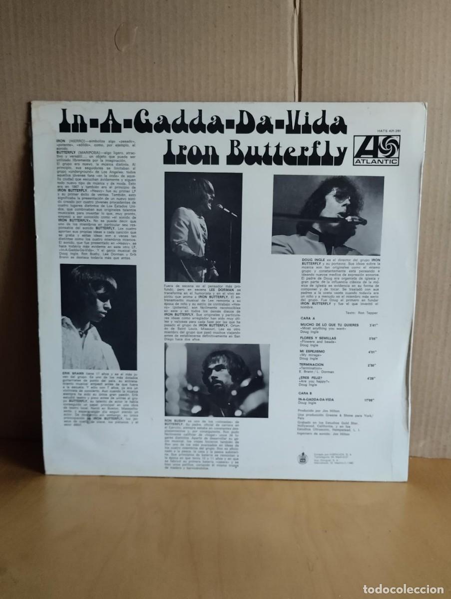 Discos de vinilo: IRON BUTTERFLY ---- IN-A-GADDA-DA-VIDA - Foto 2