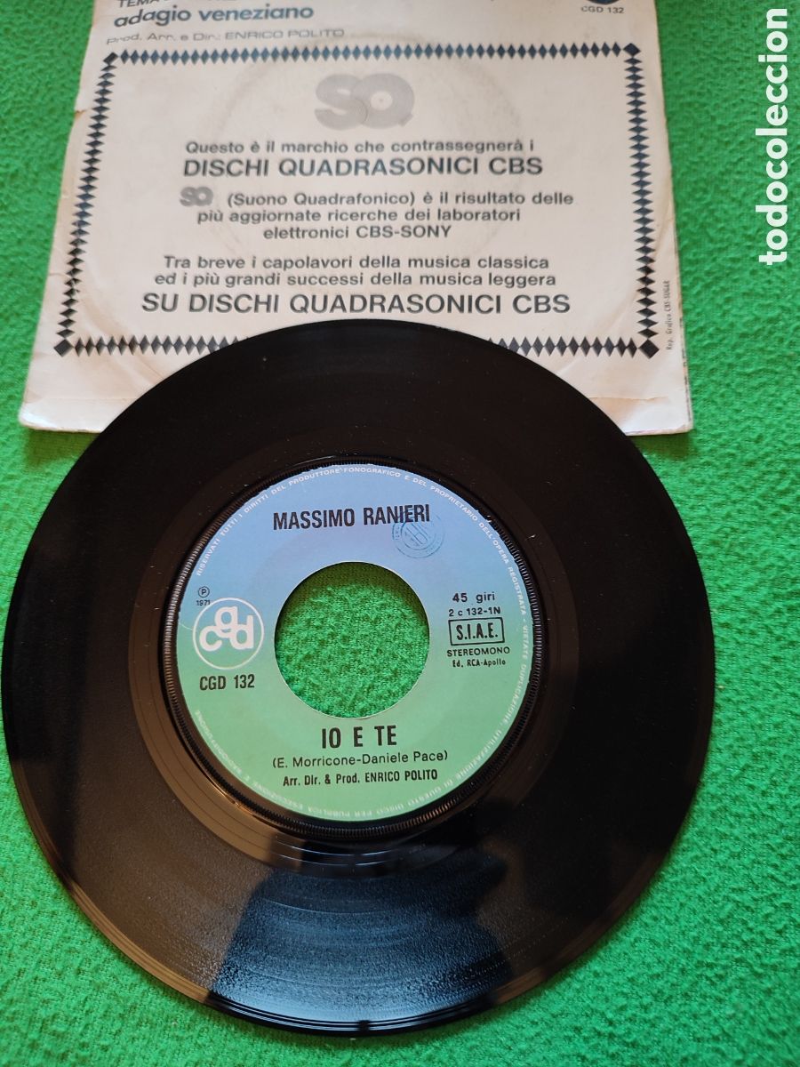 Discos de vinilo: Massimo Ranieri - Io e te - Foto 2