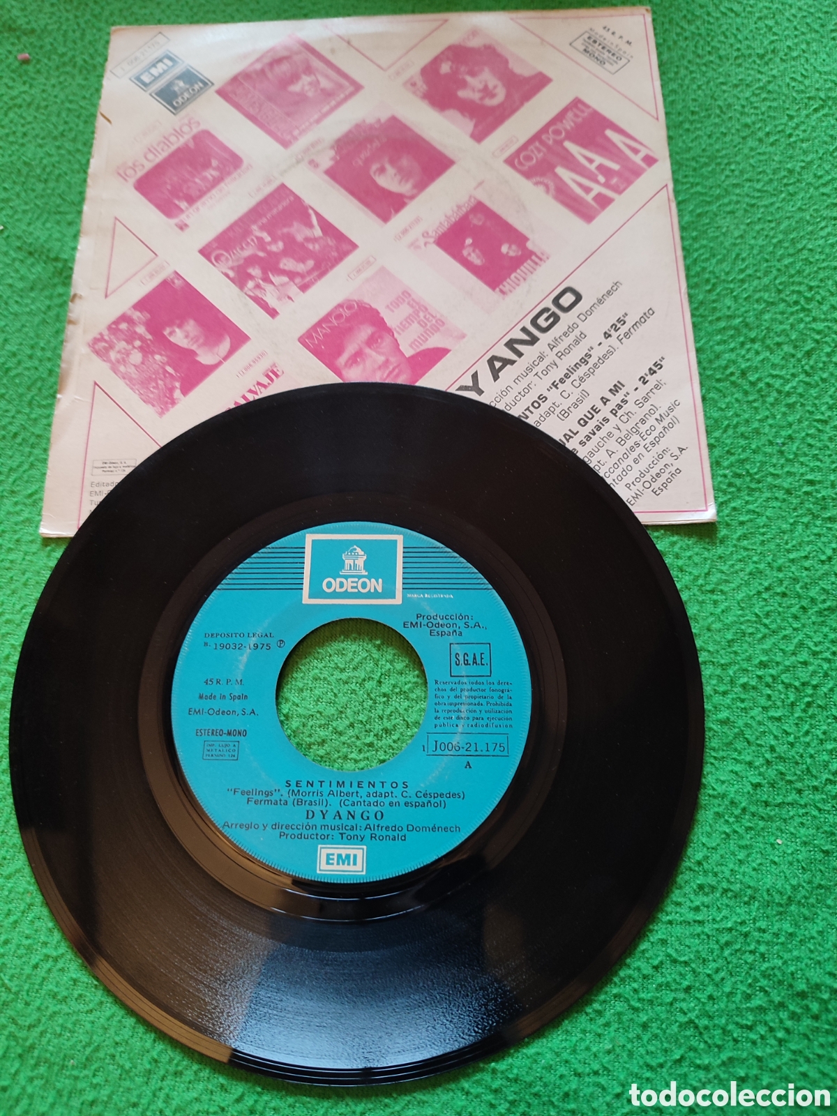 Discos de vinilo: Dyango - Sentimientos Vinilo Single - Foto 2