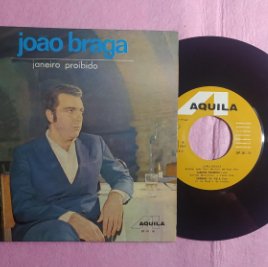 7” JOAO BRAGA - Janeiro Proibido +3 - AQUILA EP-01-18 - PORTUGAL press - EP (EX/EX)