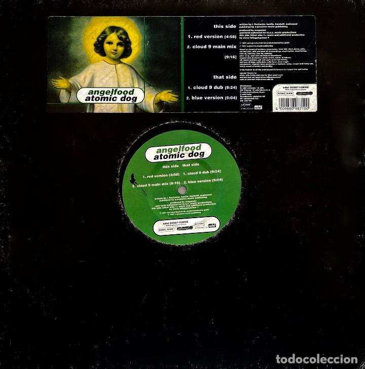 Discos de vinilo: ANGELFOOD, ATOMIC DOG RED VERSION. MAXISINGLE 4 TEMAS - Foto 1