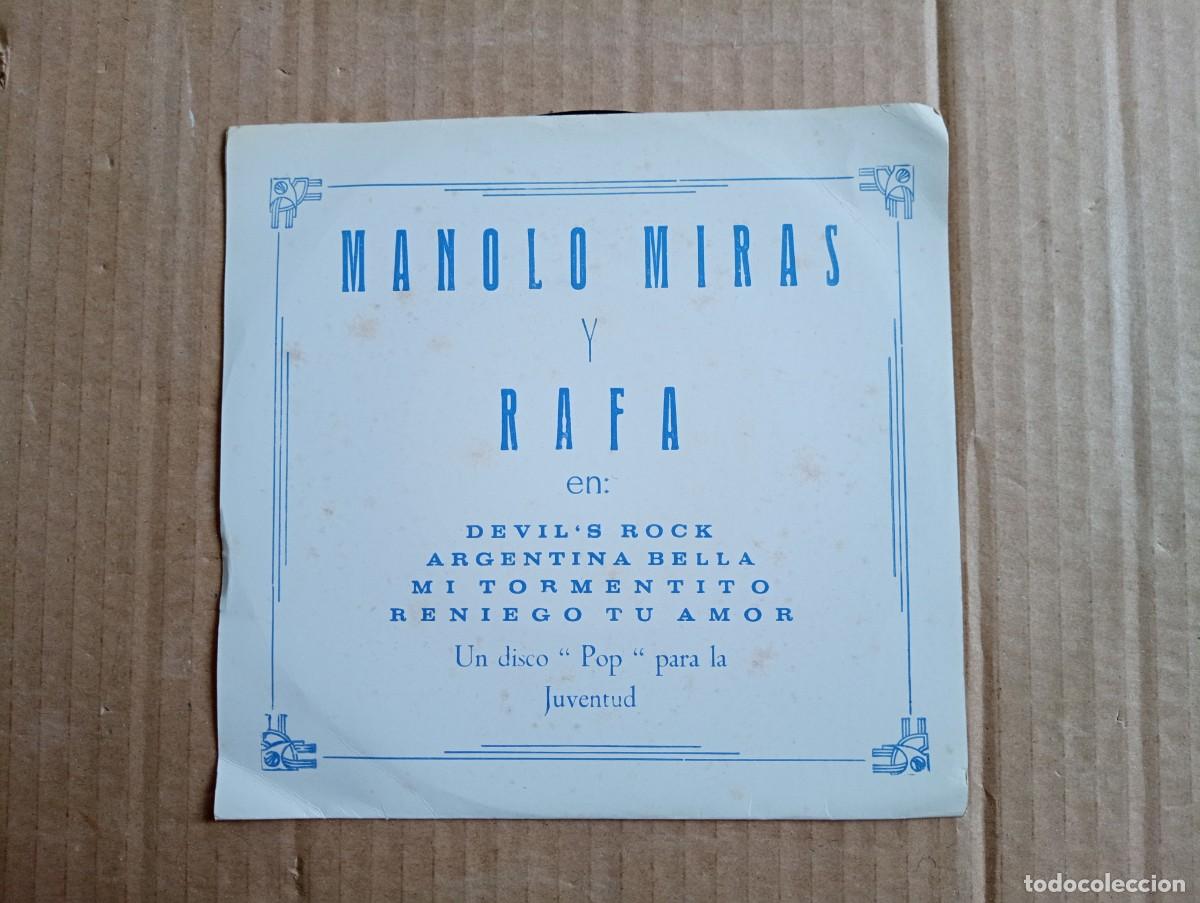 Discos de vinilo: MANOLO MIRAS & RAFA - DEVIL&acute;S ROCK EP 4 TEMAS 1961 - Foto 1