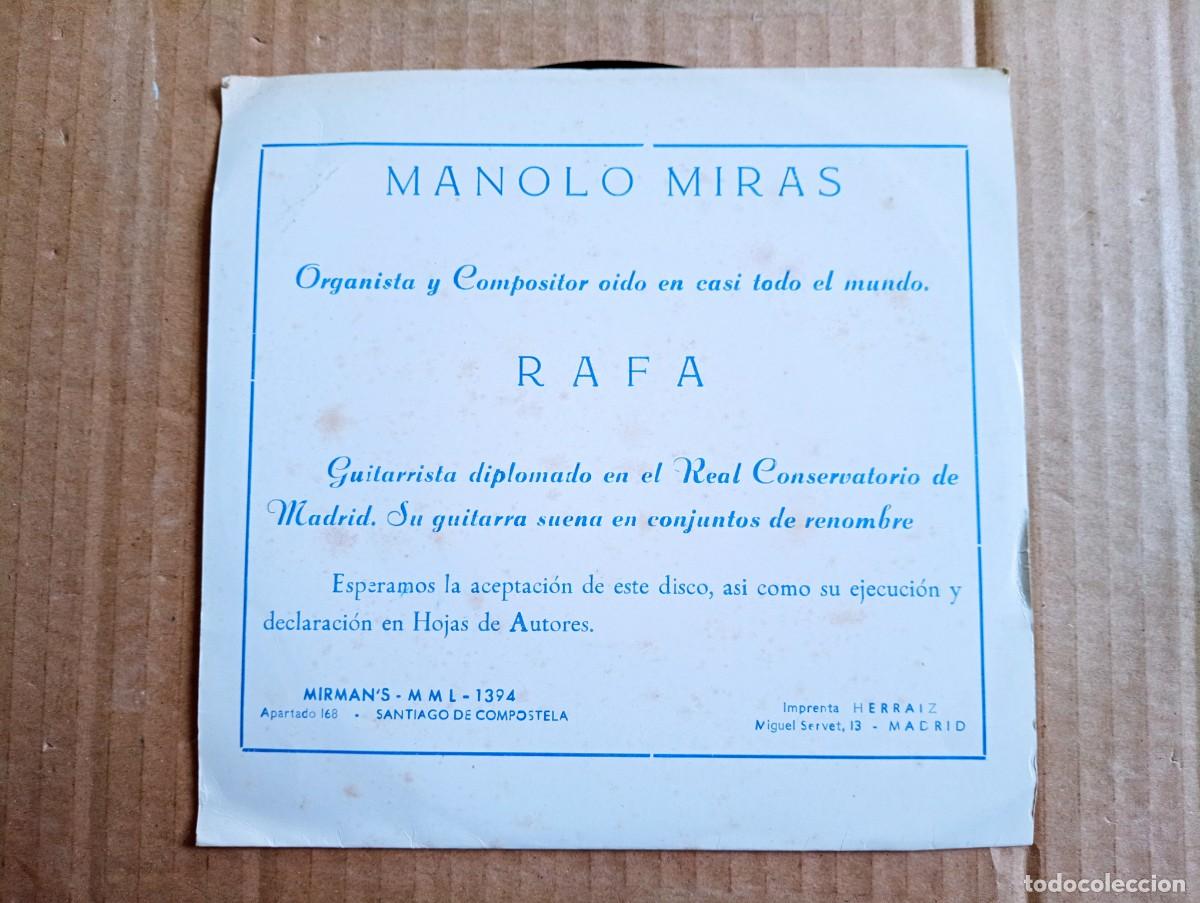 Discos de vinilo: MANOLO MIRAS & RAFA - DEVIL&acute;S ROCK EP 4 TEMAS 1961 - Foto 3