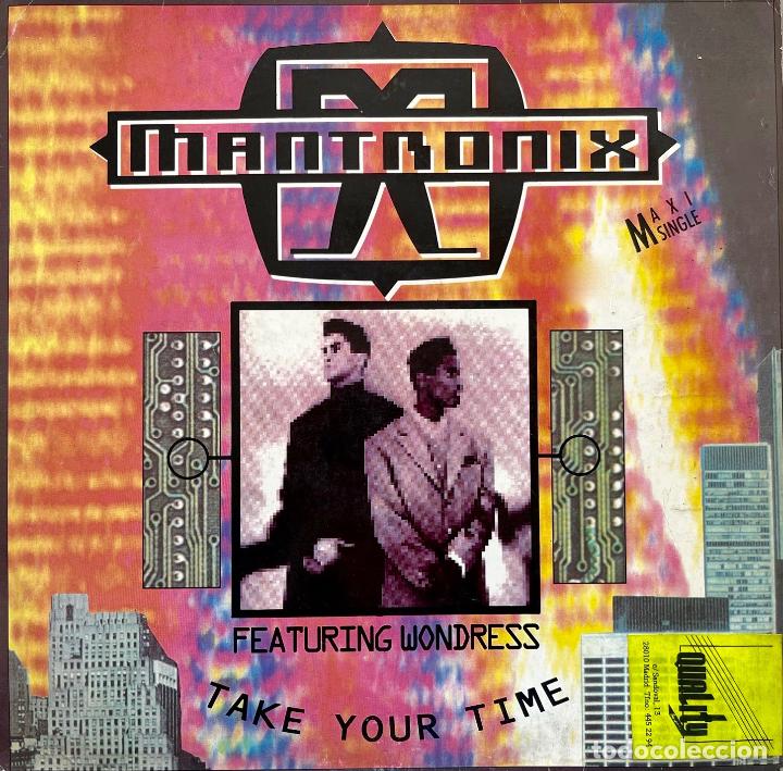 Discos de vinilo: MANTRONIX. FEATURING WONDRESS. TAKE YOUR TIME. MAXI SINGLE 2 TEMAS - Foto 1