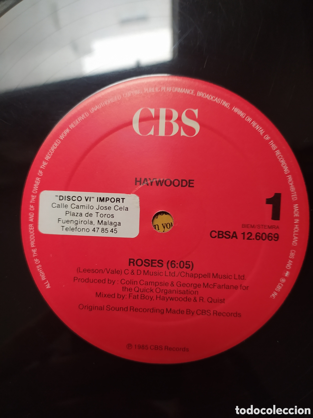 Discos de vinilo: Maxi single Haywoode. Roses (Extended Version) - Foto 3