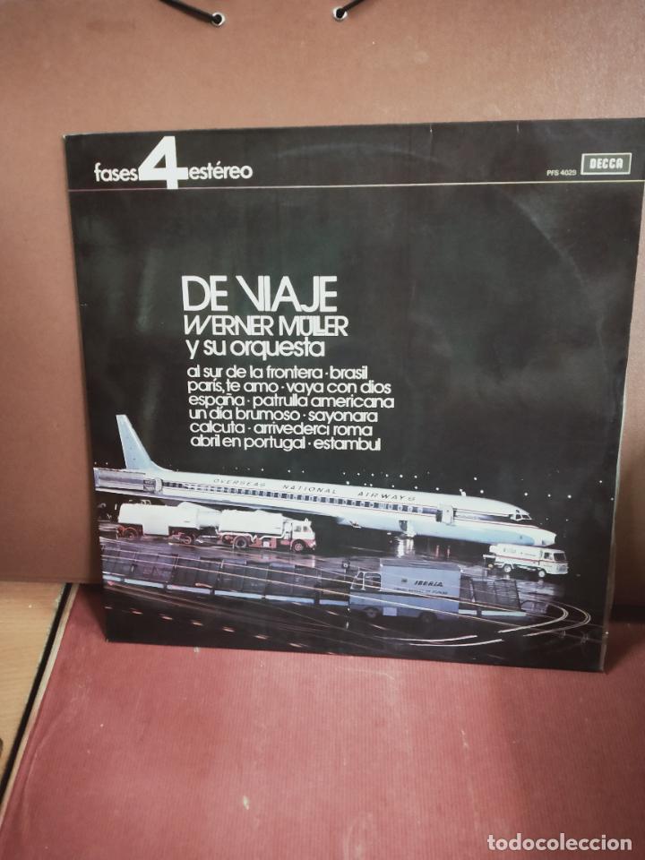 Discos de vinilo: WERNER M&Uuml;LLER Y SU ORQUESTA - DE VIAJE - LP DECCA 1972 - Foto 1