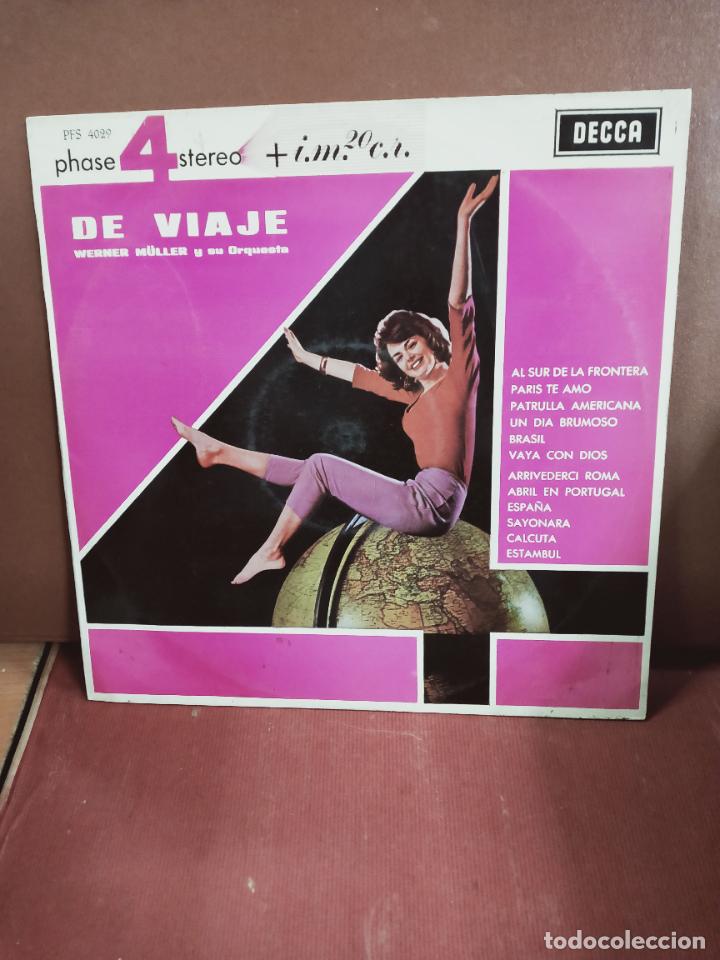 Discos de vinilo: WERNER M&Uuml;LLER Y SU ORQUESTA - DE VIAJE - LP DECCA 1964 - Foto 1