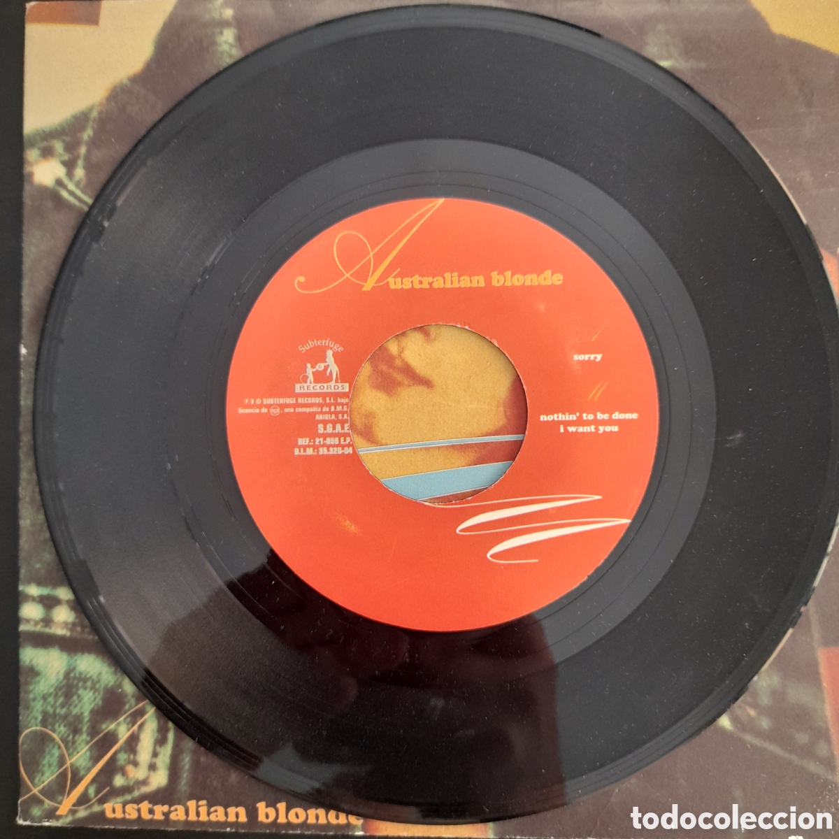 Discos de vinilo: Australian Blonde &ndash; Sorry. 1994. Vinilo, 7&rdquo;, EP - Foto 3