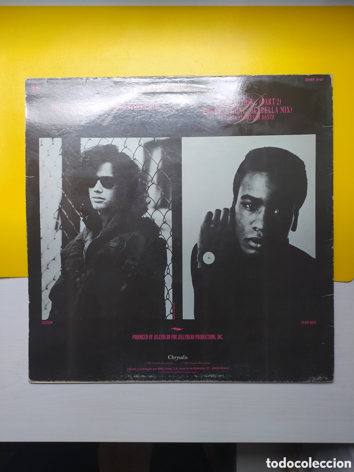 Discos de vinilo: Maxi single Jellybean Featuring Steven Dante. The Real Thing - Foto 2