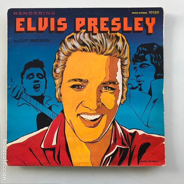Discos de vinilo: Rendering Elvis Presley By Cliff Anderson. - Foto 1