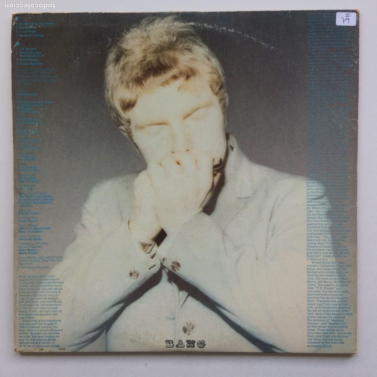 Discos de vinilo: Van Morrison &ndash; T.B. Sheets , USA 1973 Bang Records - Foto 2