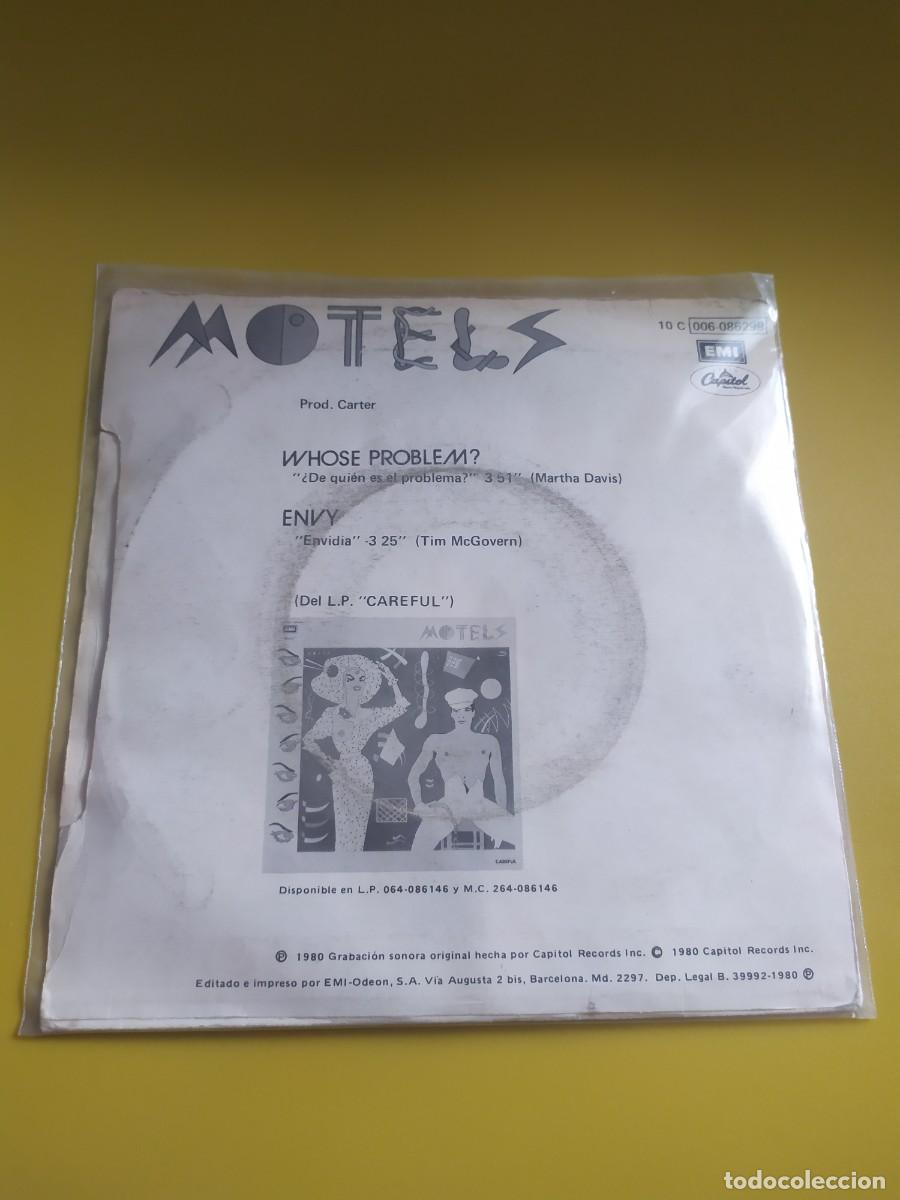 Discos de vinilo: The Motels - Whose problem? / Envy 1980 - Foto 2