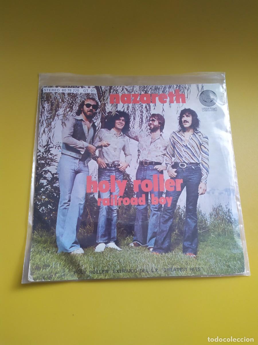Discos de vinilo: Nazareth - Holy Roller / Railroad boy 1975 - Foto 1