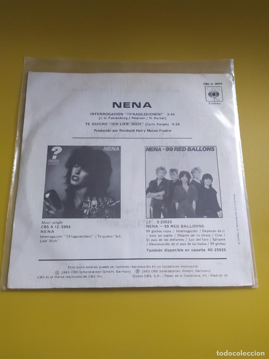 Discos de vinilo: Nena - ? (Fragezeichen) / Ich lieb dich 1983 - Foto 2