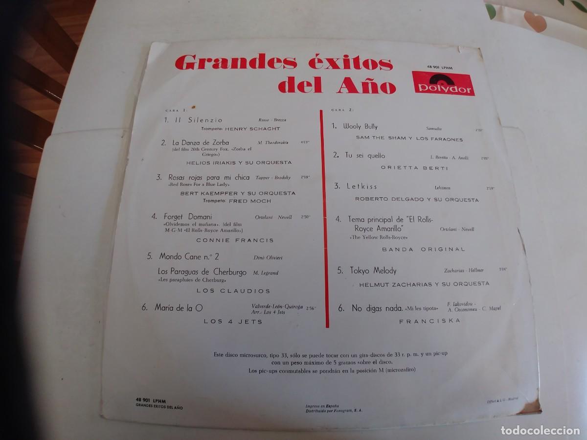 Discos de vinilo: GRANDES EXIITOS DEL A&Ntilde;O-LP POLYDOR 1965 - Foto 2