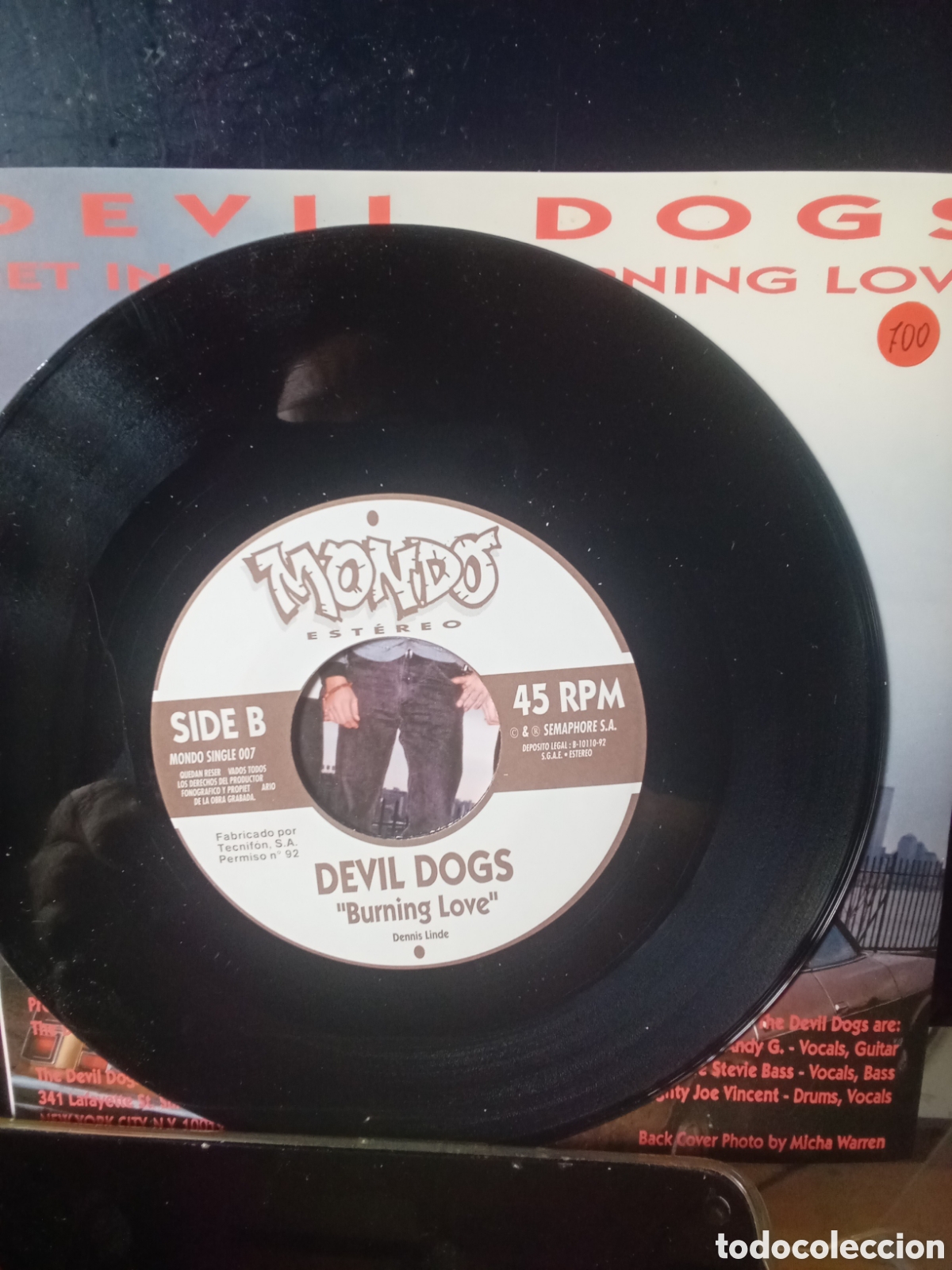 Discos de vinilo: DEVILS DOGS 1992 MONDO STEREO SPAIN.Semaphore - Foto 4