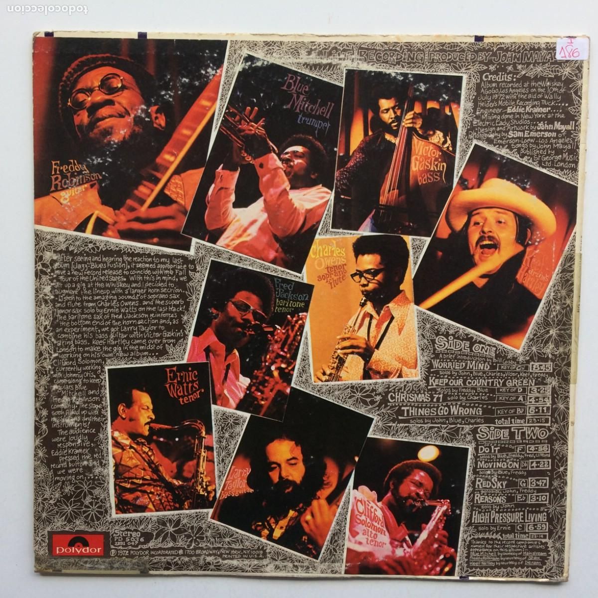 Discos de vinilo: John Mayall &lrm;&ndash; Moving On , USA 1972 Polydor - Foto 2