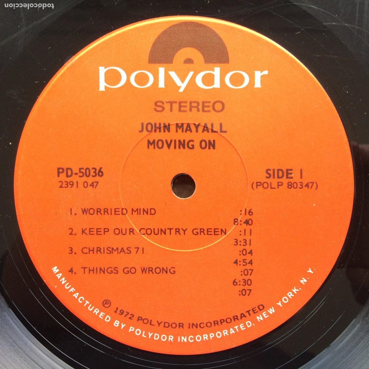 Discos de vinilo: John Mayall &lrm;&ndash; Moving On , USA 1972 Polydor - Foto 3