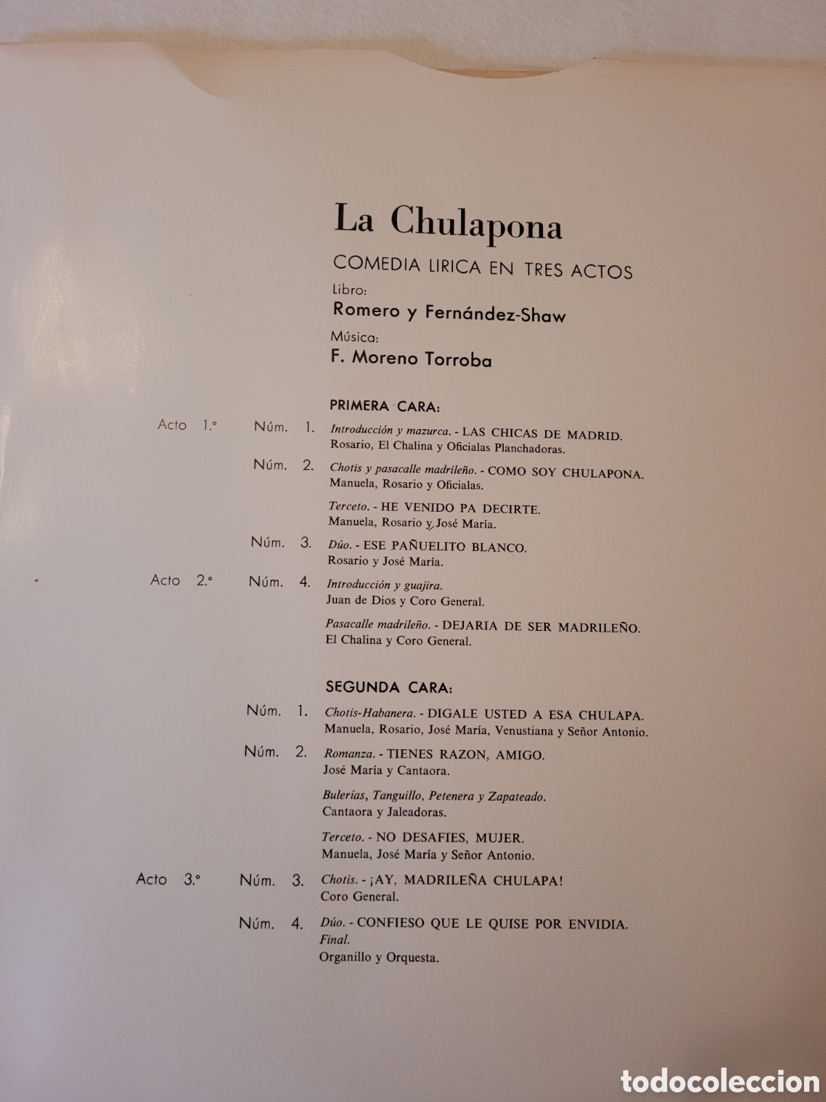 Discos de vinilo: LP La chulapona Colombia mce 802 - Foto 6