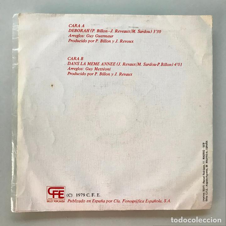 Discos de vinilo: Michel Sardou. Deborah. PEDIDO M&Iacute;NIMO 5&euro; - Foto 2