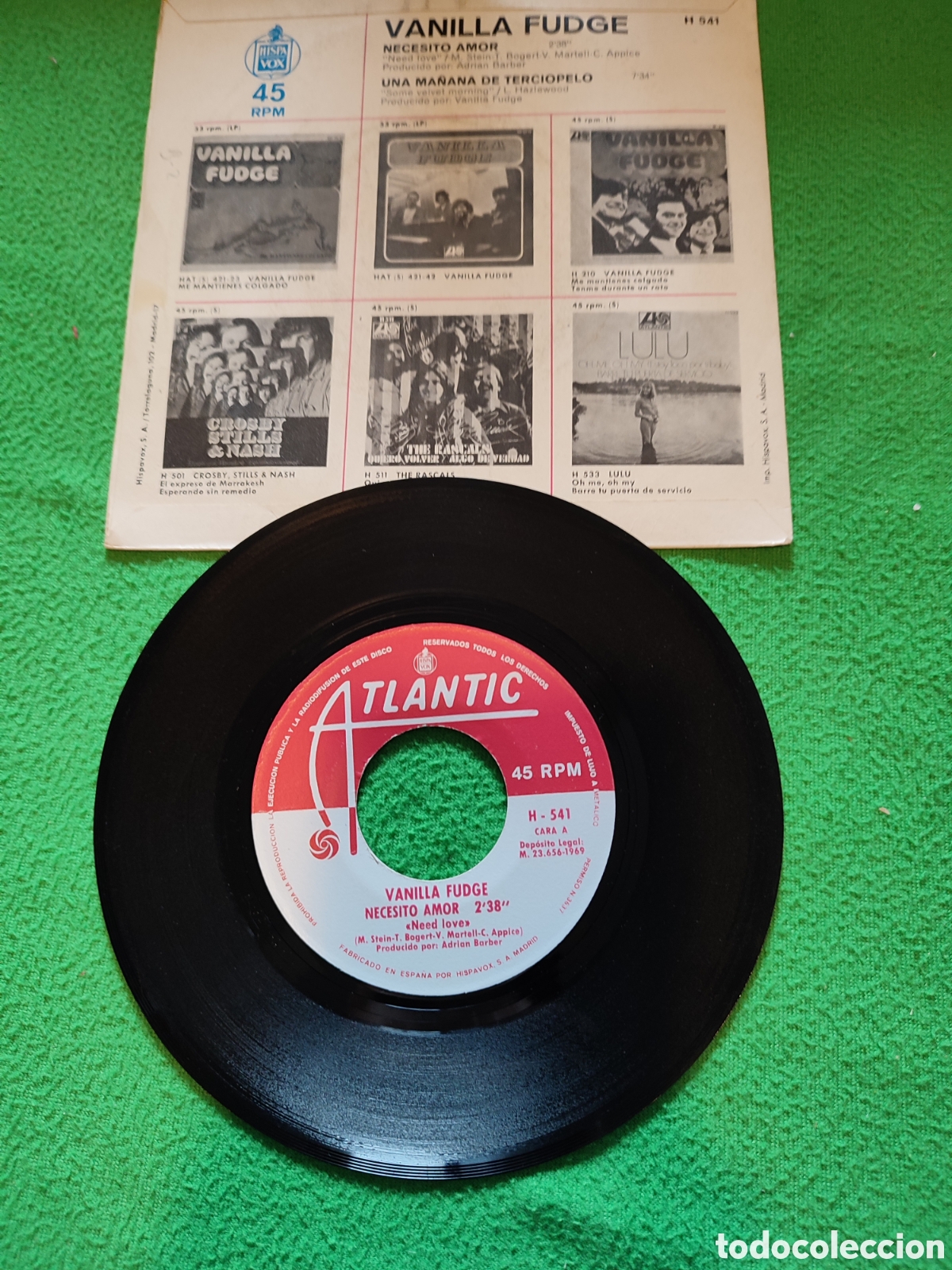 Discos de vinilo: Vanilla Fudge - Necesito amor - Foto 2