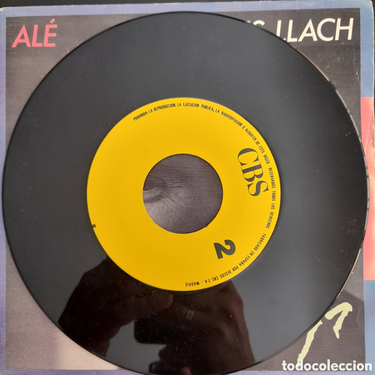 Discos de vinilo: Lluis Llach &ndash; Al&eacute;. 1987. Vinilo, 7&rdquo;, Single Sided, Single, Promo - Foto 4