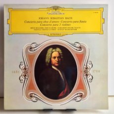 Discos de vinilo: JOHANN S. BACH - CONCIERTO PARA OBOE D'AMORE - CONCIERTO PARA FLAUTA... - DEUTSCHE GRAMMOPHON - LP