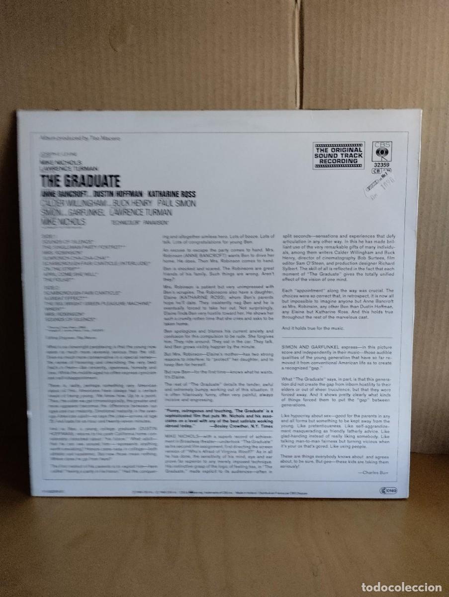 Discos de vinilo: SIMON & GARFUNKEL ---- THE GRADUATE - Foto 2