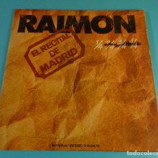 Discos de vinilo: RAIMON. EL RECITAL DE MADRID. DOBLE LP CON LETRAS. MOVIEPLAY