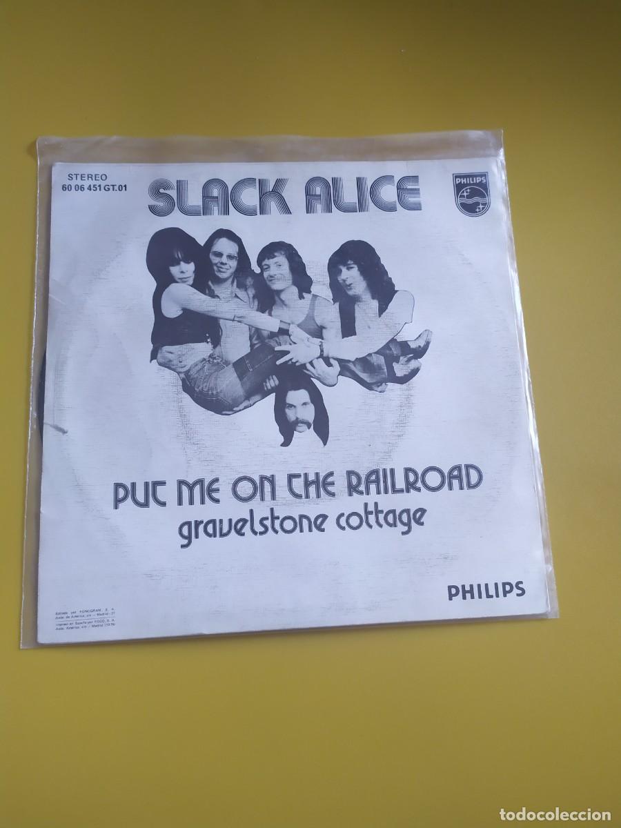 Vinyl-Schallplatten: Slack Alice - Put me on the railroad / Gravelstone cottage 1975