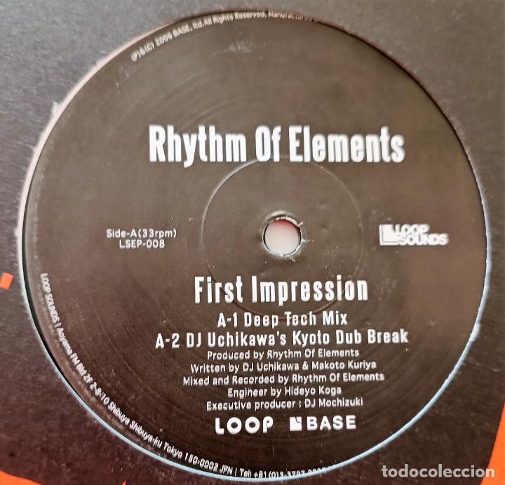 Discos de vinilo: RHYTHM OF ELEMENTS - FIRST IMPRESSION MAXI LOOP SOUNDS - EDIC. JAPAN 2006 - Foto 2