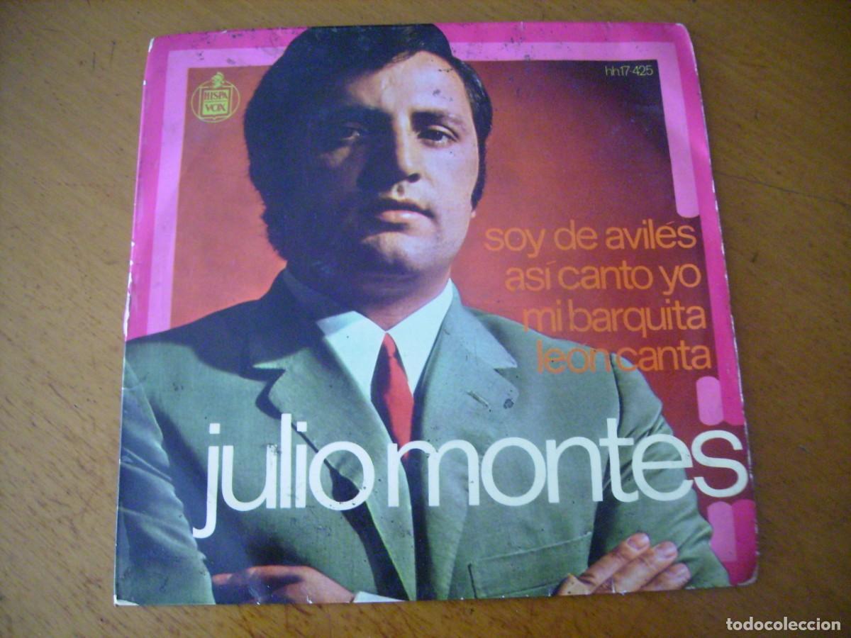 Discos de vinilo: EP : JULIO MONTES - SOY DE AVILES + 3 - Foto 1