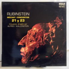 Discos de vinilo: RUBINSTEIN - MOZART CONCIERTOS 21 Y 23 - LP