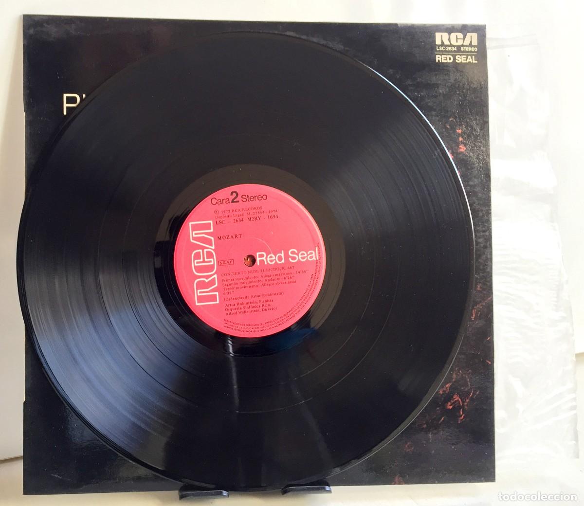 Discos de vinilo: Rubinstein - Mozart Conciertos 21 y 23 - LP - Foto 4