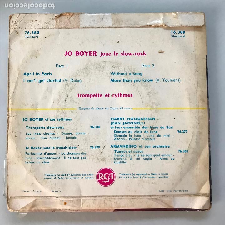 Discos de vinilo: Jo Boyer. Joue le slow-rock. - Foto 2