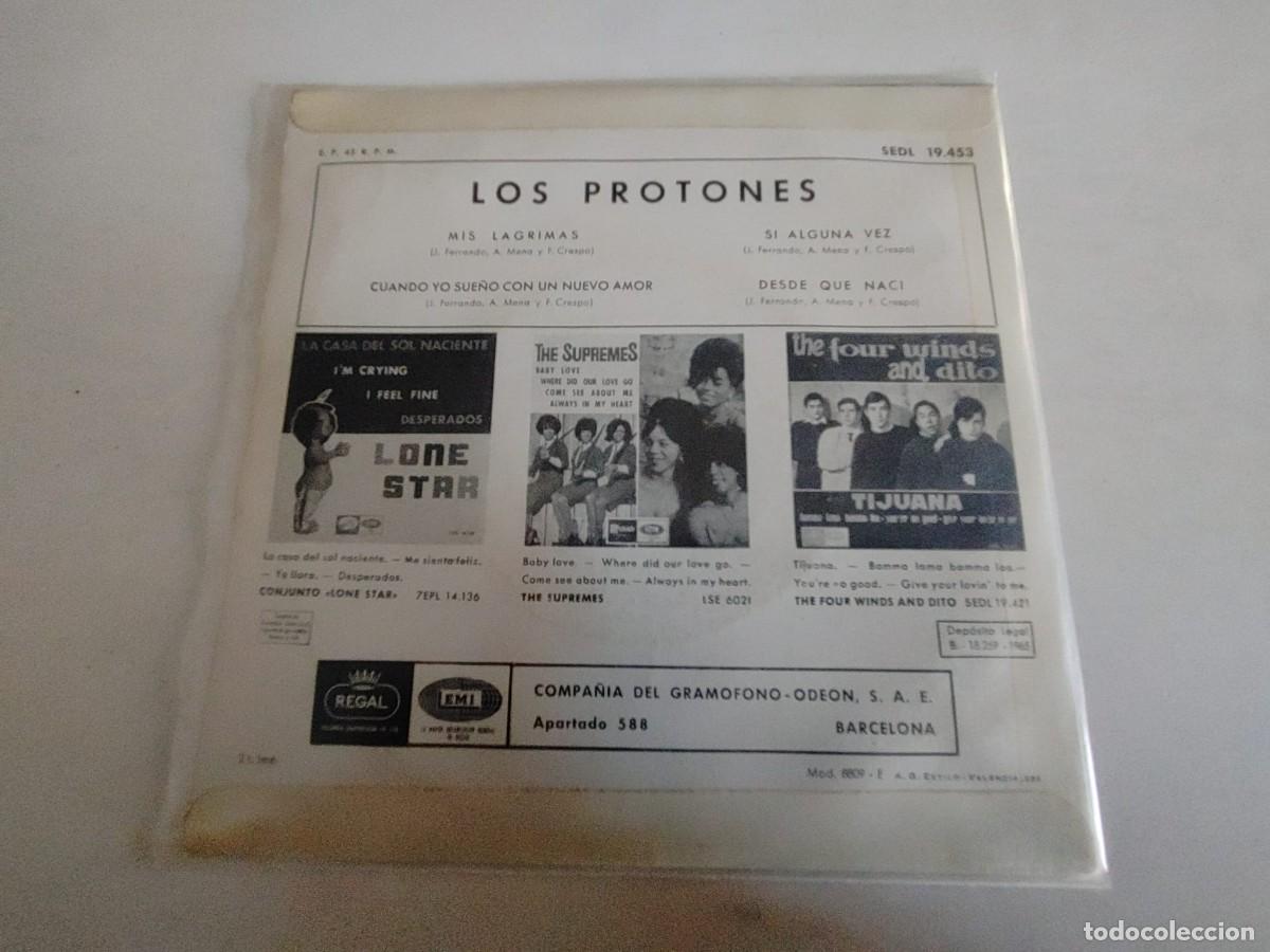 Discos de vinilo: LOS PROTONES-EP MIS LAGRIMAS +3 - Foto 2