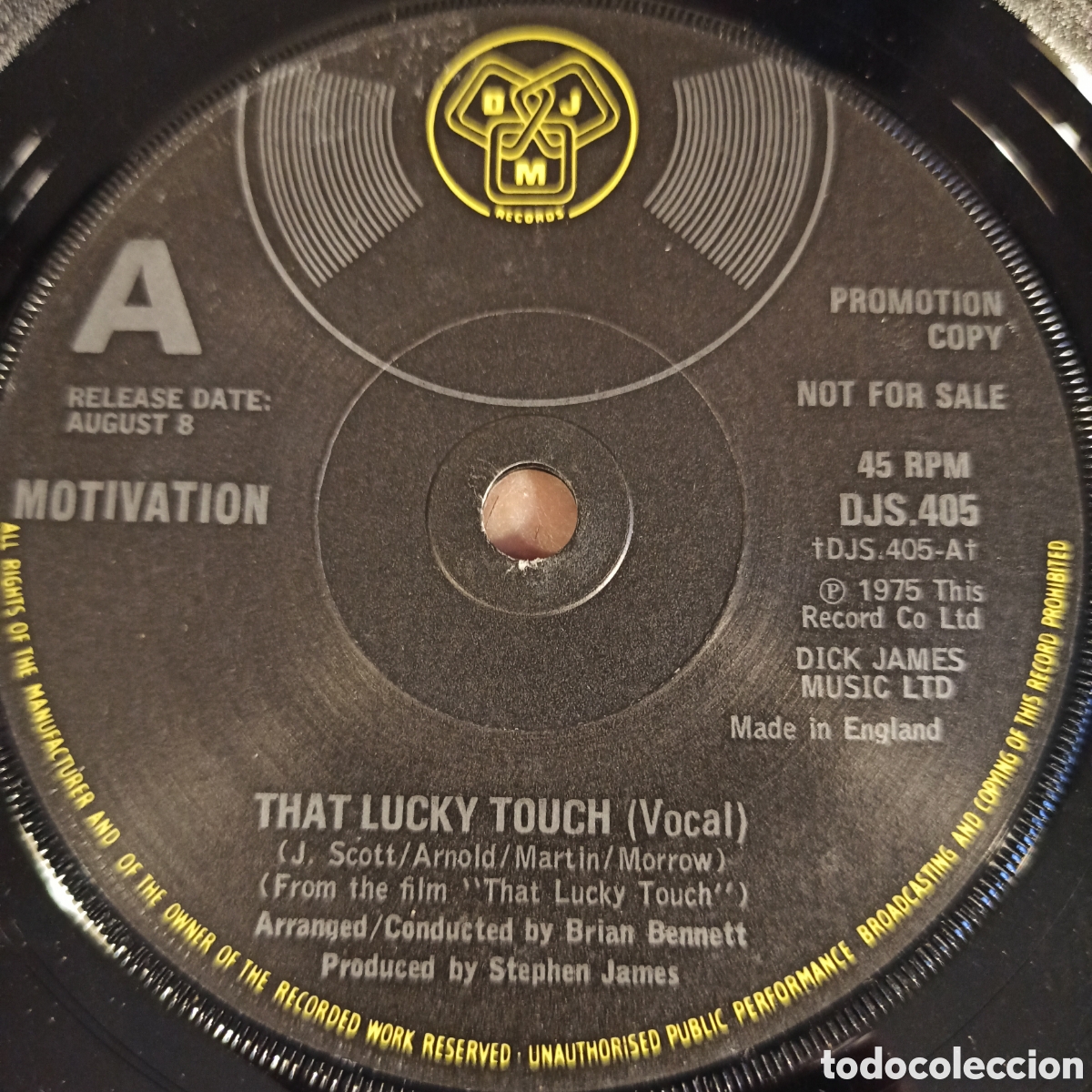 Discos de vinilo: Motivation &lrm;&ndash; That Lucky Touch (Promo) - Foto 1