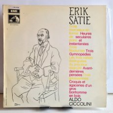 Discos de vinilo: ALDO CICCOLINI (PIANO) - ERIK SATIE - LP