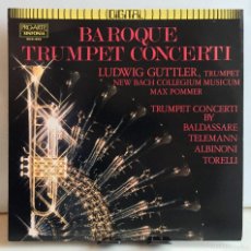Discos de vinilo: BAROQUE TRUMPET CONCERTI (BALDASSARE, TELEMANN, ALBINONI, TORELLI) - L. GUTTER- LP