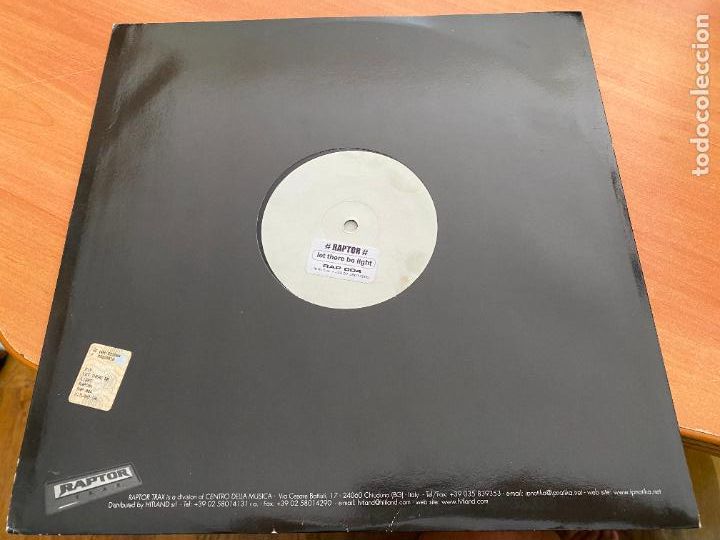 Discos de vinilo: RAPTOR (LET THERE BE LIGHT) MAXI ITALY (B-37) - Foto 2