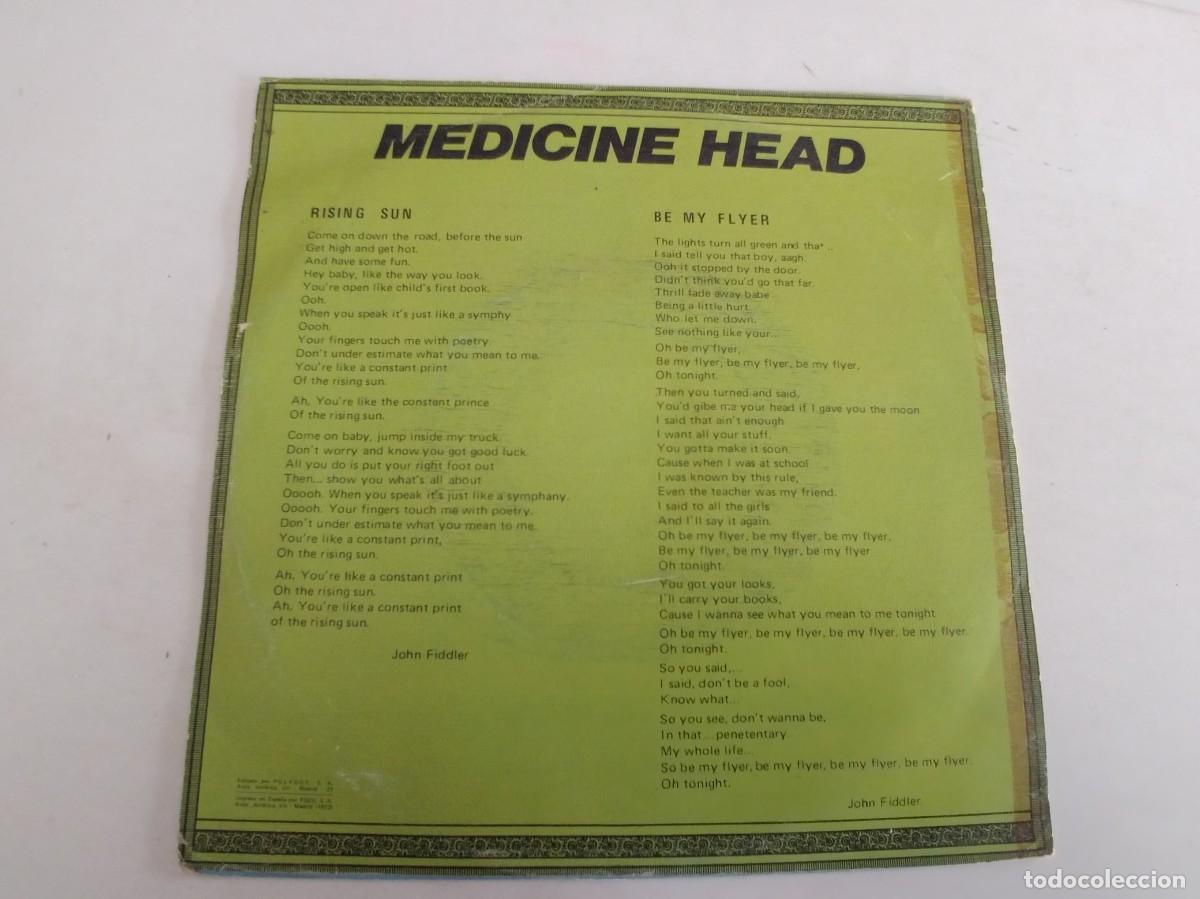 Discos de vinilo: MEDICINE HEAD-SINGLE RISING SUN - Foto 2