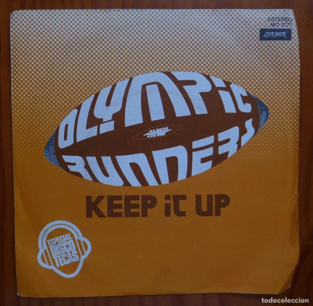 Discos de vinilo: OLYMPIC RUNNERS / KEEP IT UP / PROMOCIONAL /1977 / SINGLE - Foto 1