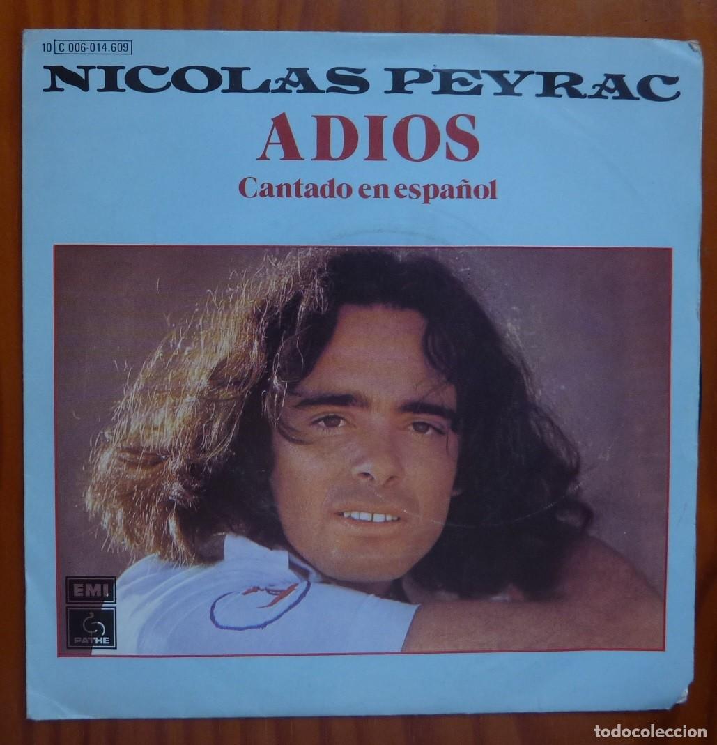 Discos de vinilo: NICOLAS PEYRAC / ADIOS / 1978 / SINGLE - Foto 1