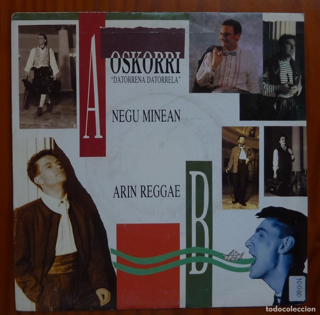Discos de vinilo: OSKORRI /NEGU MINEAN / 1989 / SINGLE - Foto 1