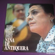 Discos de vinilo: NIÑA DE ANTEQUERA - LP COLUMBIA 1971 - FLAMENCO, GUAJIRAS, SERRANA, MILONGA, BULERIAS, ALEGRIAS