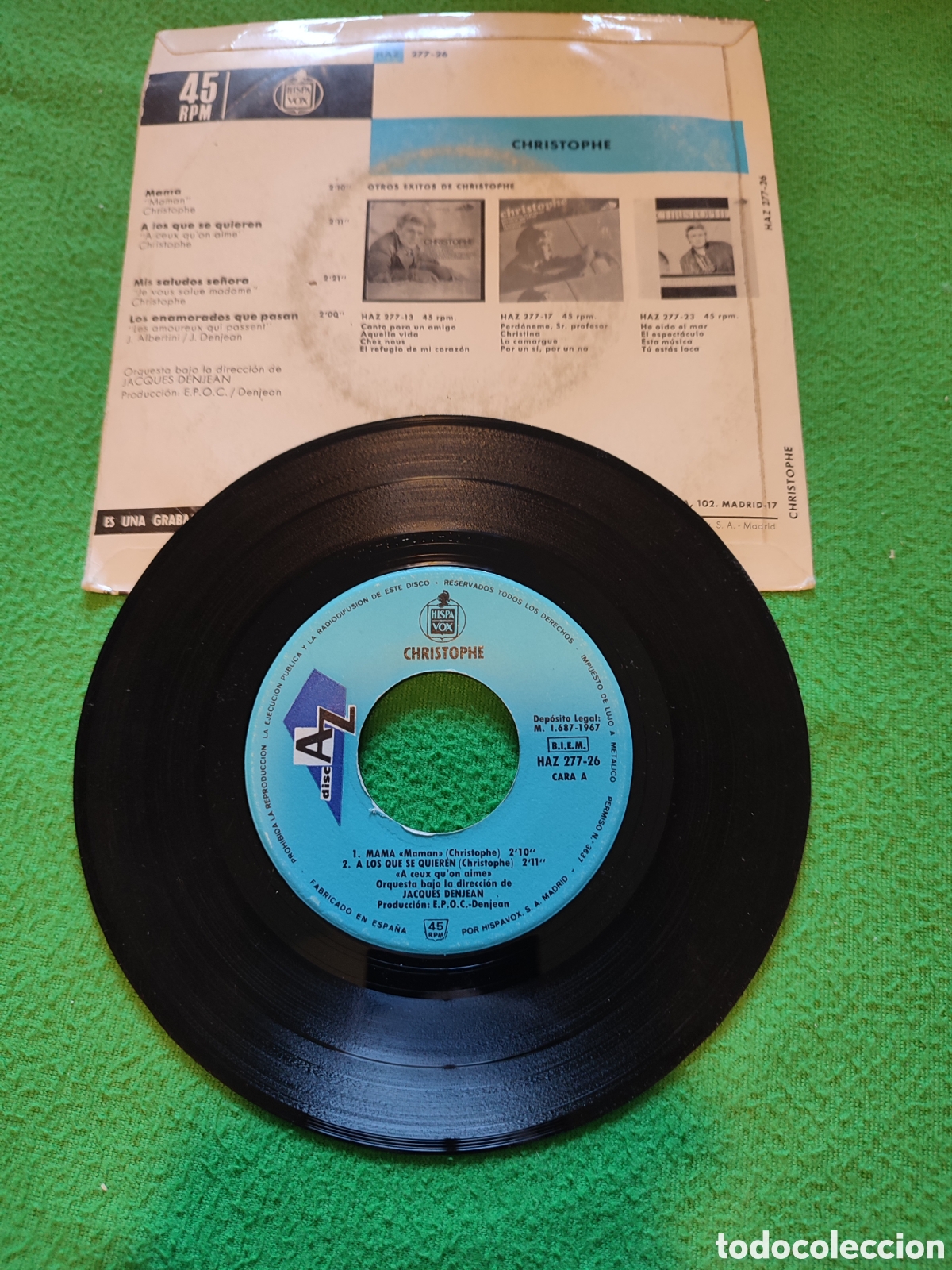 Discos de vinilo: Christophe - Mam&aacute;+ 3 - Foto 2